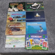 8 UNUSED EMPTY CARD ALBUMS GRANDEE,DONCELLA,BROOKE BOND,BP IN EX CONDITION