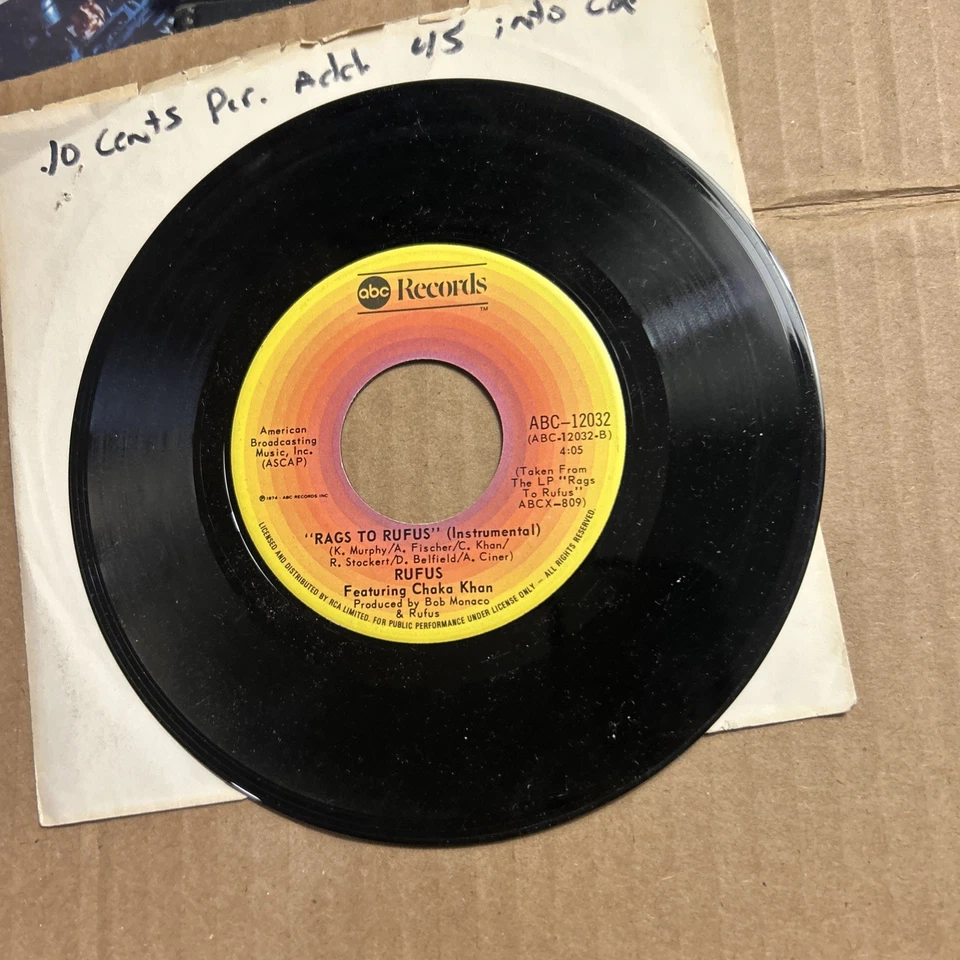 Rufus Featuring Chaka Khan You Got The Love/Rags To Rufus Abc Records 45 - Image 3 of 3