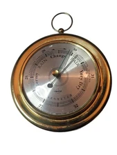 Vantage Pilot Marine Rain Change Fair Antique Compensated  Barometer Boston Mass