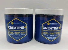 2 Natural Stacks Creatine Advanced Absorption Formula 120 Vegan Caps EXP 1/27
