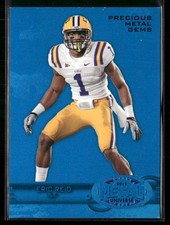 2013 Fleer Retro #M-131 Eric Reid Metal Universe Precious Metal Gems Blue #/50