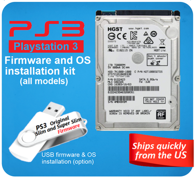 PS3 Internal Hard Drive 1TB with USB OS Firmware Installation PS3 Internal Hard Drive 1TB with USB OS Firmware Installation