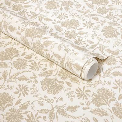 Floral Striped Wallpaper Pearl - Threshold designed with Studio McGee: