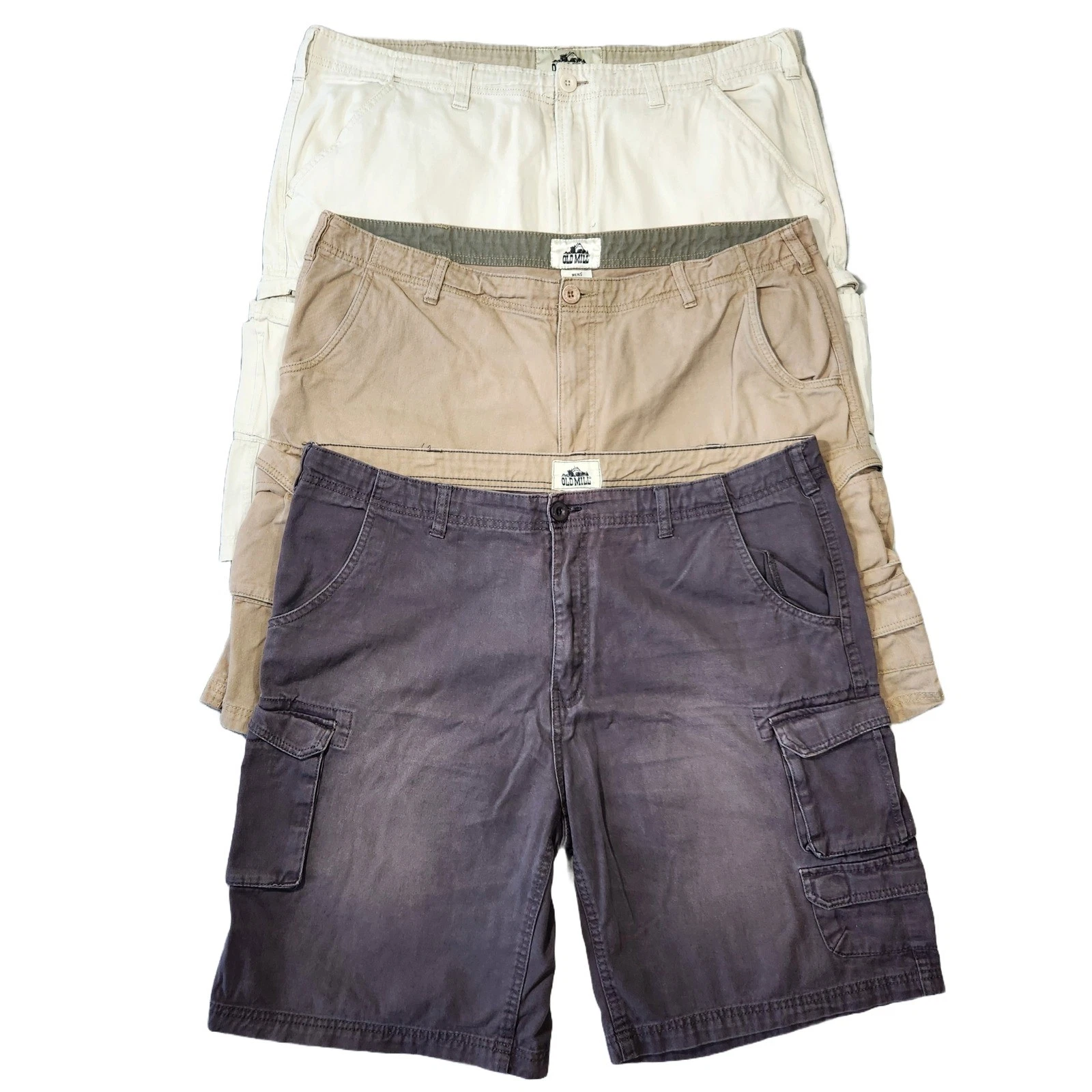 Old Mill Cargo Shorts Men 40 Chunky Baggy Casual Outdoor Everyday Summer Utility