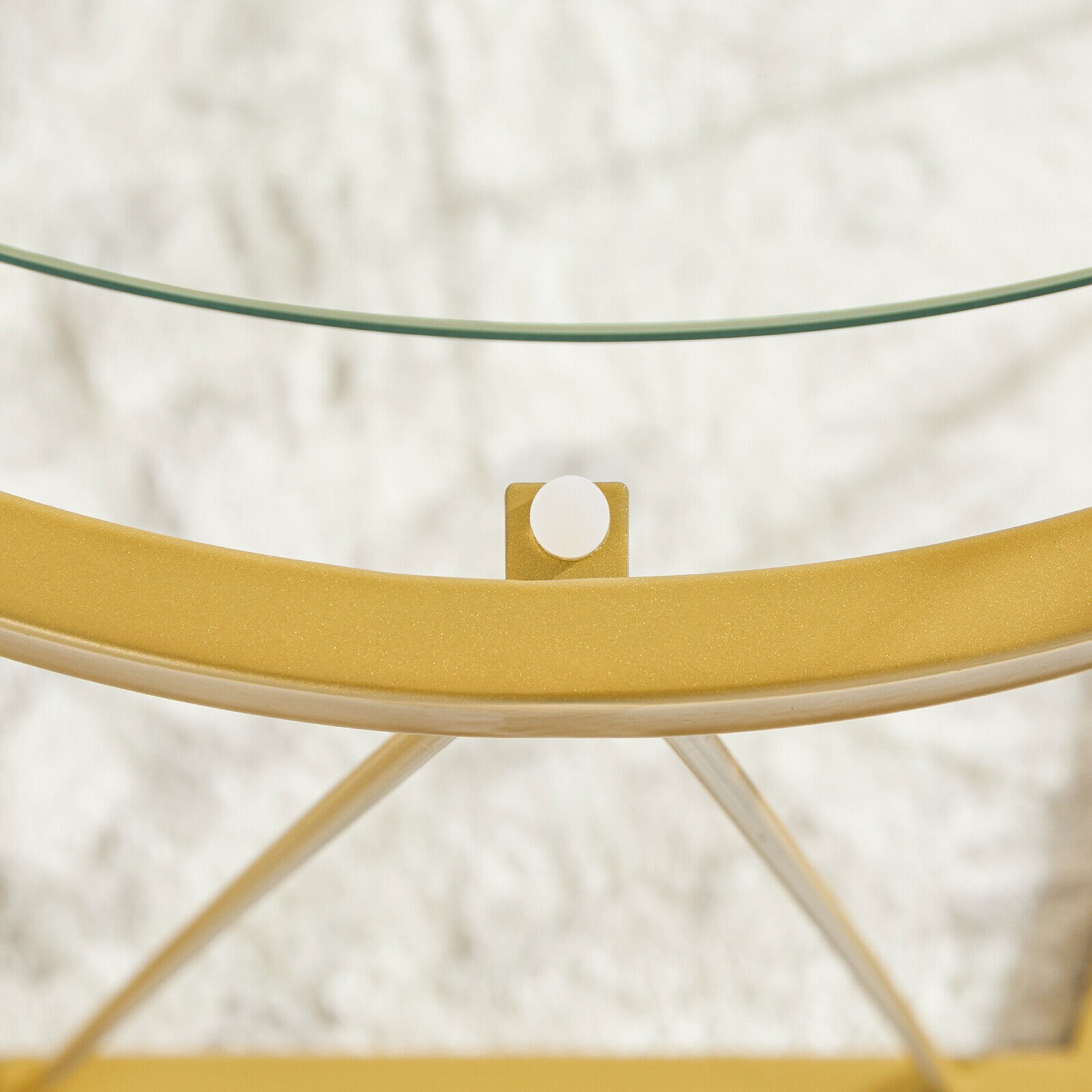 HOOBRO Coffee Table Set of 2 End Table with Metal Frame Black Side Table