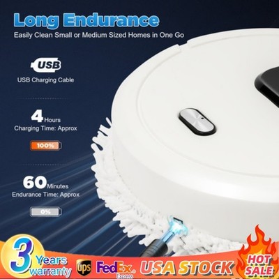 Electric Spin Mop Rechargeable for Floor Cleaning Hardwood Tile w/Water Sprayer