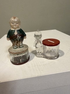 Nice Pair Of Glass Still Banks Biggest Co 1913