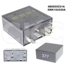 4B0955531A VW Audi Control Unit Wiper Washing Black-377 Relay Module 5WK104330A