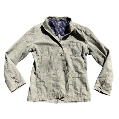 H&M L.O.G.G. Vintage Cordjacke Damen Übergangsjacke Gr. L khaki Mega!  