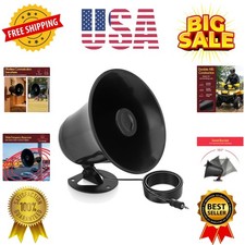 Outdoor Trumpet Car Horn Speaker - 5  Pa Horn Speaker w/ 8 Ohms Impedance, 15...