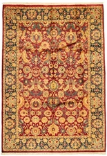 6'2" x 9'0" Traditional Vintage Hand Knotted Oriental Carpet Wool Area Rug