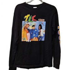 Cross Colours Vintage TLC 1992 Long Sleeve Unisex Shirt Size M