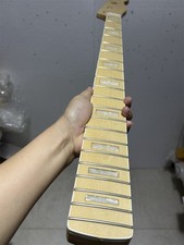 20 fret 34" gloss Maple J BASS guitar neck part Fretboard Block Inlay nut 38mm
