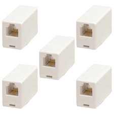 5x RJ11 Straight Telephone Phone Cord Cable Line Adapter Inline Coupler