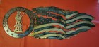 Knights Welding Army National Guard Tattered Flag Laser Cut Metal Wall Sign 32" — photo 1