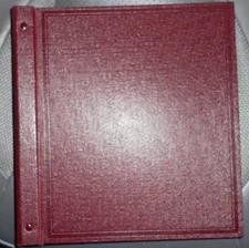 Stanley Gibbons Burgundy Devon Stamp Album with 106 pages