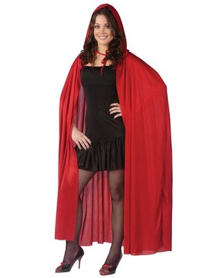 Adult's 68'' Red Hooded Cape Vampire And Ghost Costume Accessory