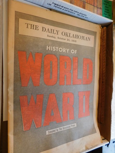 Military Ephemera- Daily OKLAHOMAN WWII 21 OCT 1945 HISTORY OF WWII