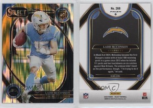 2024 Panini Select Club Level Black & Gold Shock Prizm Ladd McConkey Rookie RC