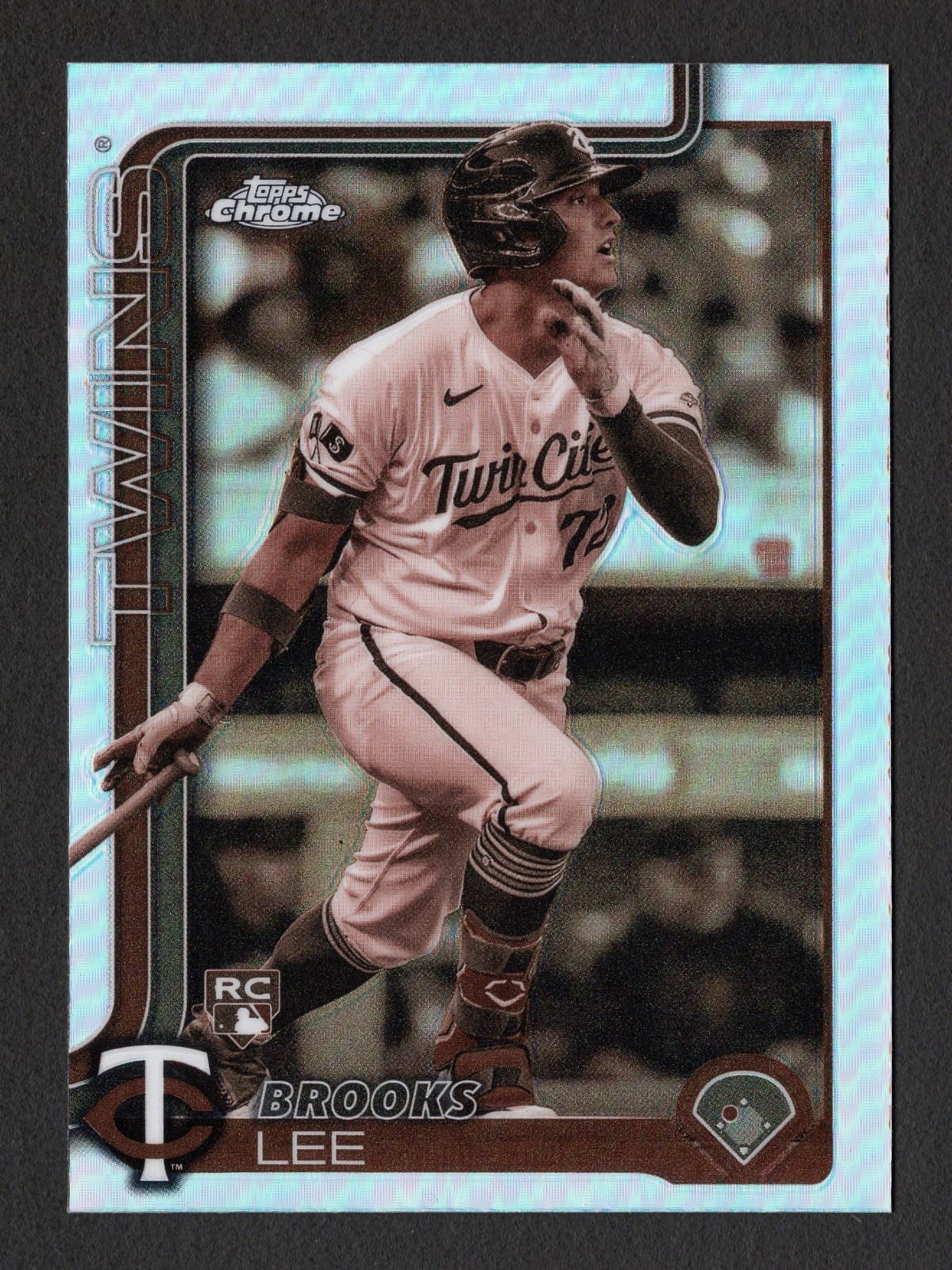 Brooks Lee 2025 Topps Chrome Sepia Refractor Rookie RC #234 Twins