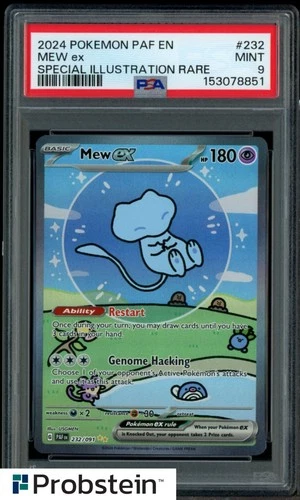 2024 Pokemon PAF EN Special Illustration Rare #232 Mew ex PSA 9 MINT
