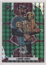 2021-22 Panini Mosaic Finals MVPs Green Mosaic Prizm LeBron James #298 0u1n
