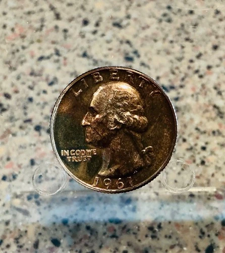 1961 PROOF Washington Quarter Dollar, 90% Silver, Free Shipping! #10