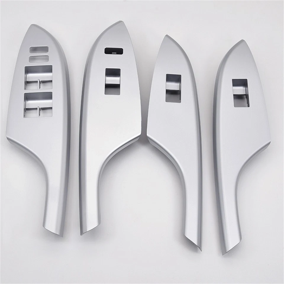 4pcs Door Window Switch Trim Cover Bezel Panel For Toyota Corolla 2009-2013 LHD - Imagem 2 de 4