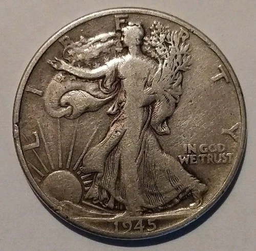 1945 Walking Liberty Half Dollar