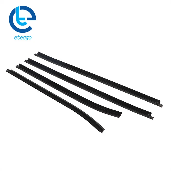 4 piezas sellos de vidrio de ventana cinturón de puerta tira de clima para Toyota Hilux cabina 2005-2015 Foto 3 de 4