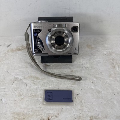 Sony DSC-W5 Cyber-shot 5.1MP Digital Camera + Memory Card (LID