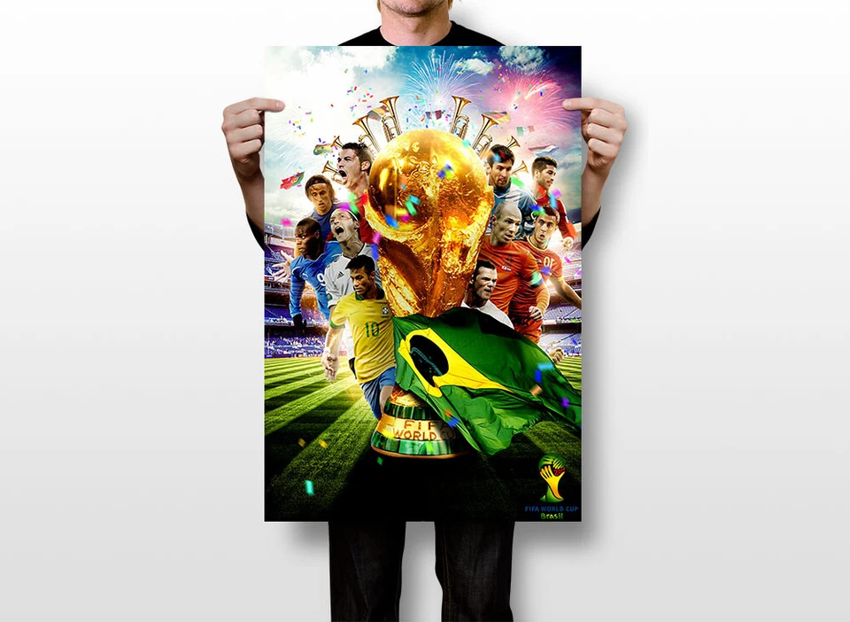 2014年世界杯足球赛事巴西足球墙艺术家居装饰-海报20x30 — 第 3/3 张图片