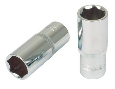 KS TOOLS 1/2'' CHROMEplus Sechskant-Stecknuss, lang, 25mm