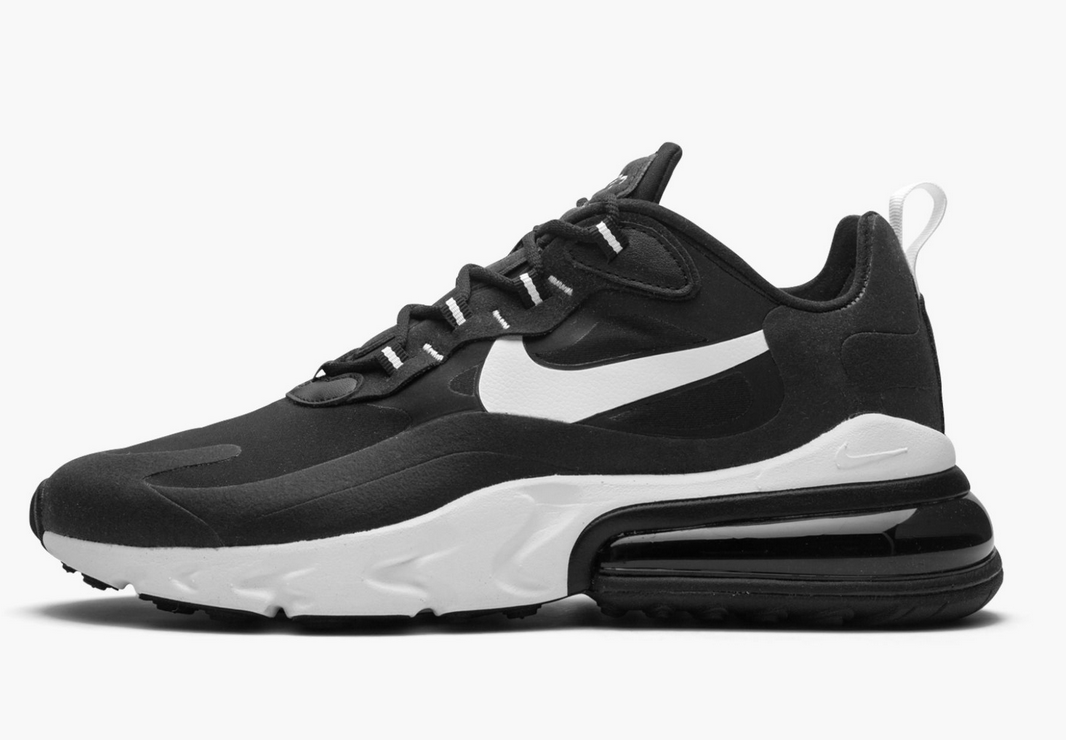 air max 270 react black and white