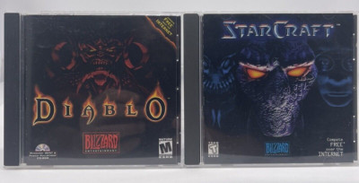 StarCraft 1.05 & Diablo PC Games Pc CD-ROM Windows 95 Blizzard