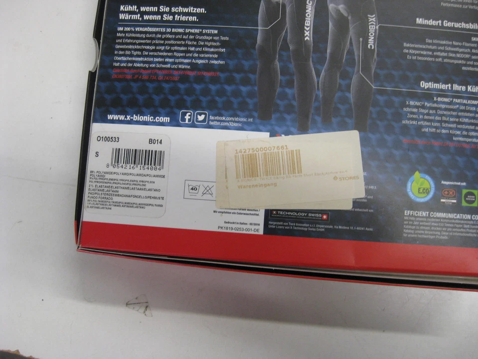 Restposten: X-BIONIC® Twyce Bib-Short, Radhose, Größe S, Herren, schwarz - Bild 3 von 3