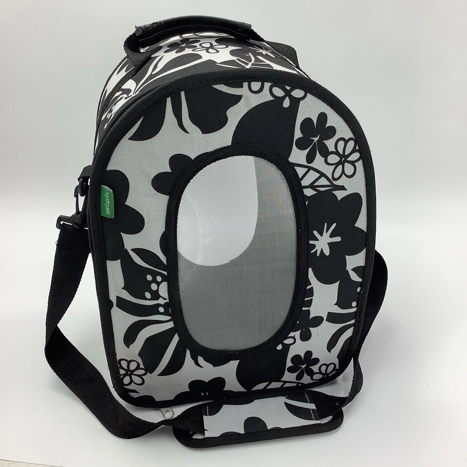 Happy Beaks Bird Travel Carrier Cage By A&E Cage Company Black White 14.5"