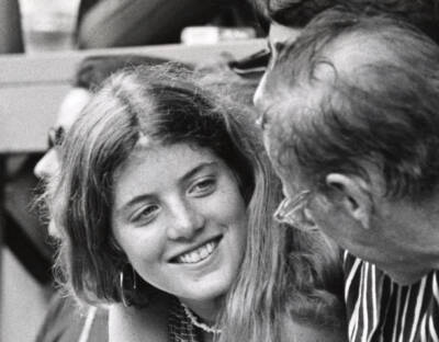 Caroline Kennedy and Lemoyne Billings at RFK Pro Celebrity T - 1973 Old Photo 2
