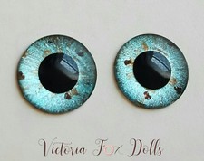 Blythe Doll Metallic Eyechips Blue Eye Chips 14mm For Custom Furby Ooak Blythe