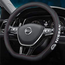 Coprivolante 15" in pelle PU + fibra di carbonio per Nissan Versa X-Trail Xterra