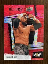 2022 AEW Upper Deck Allure Red Rainbow #76 Scorpio Sky