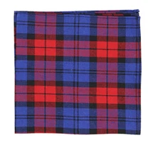 Tommy Hilfiger Men's Cotton Pocket Square, Red/Blue, One Size