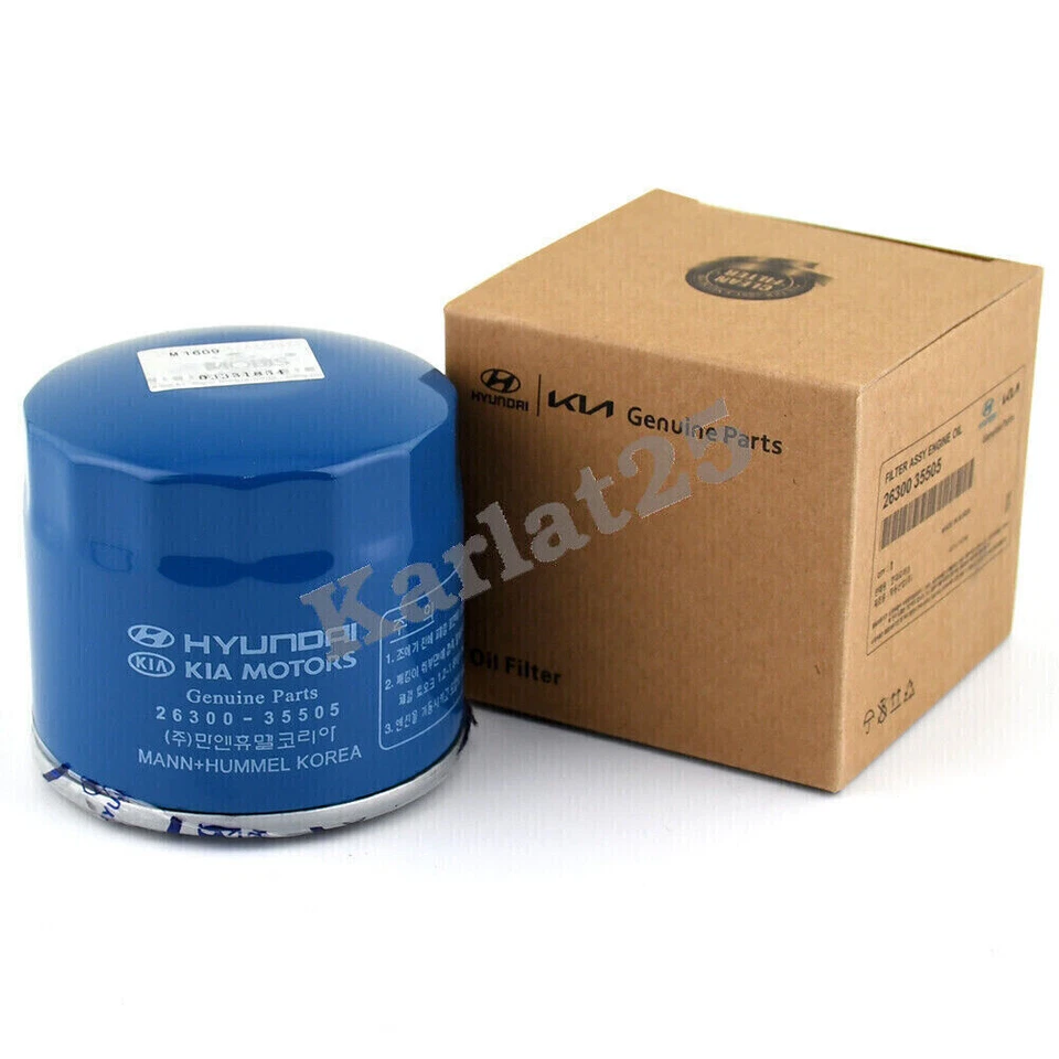6 Pack GENUINE Hyundai Kia Engine Oil Filters OEM 2630035505 for 1997-22 - Image 2 of 4