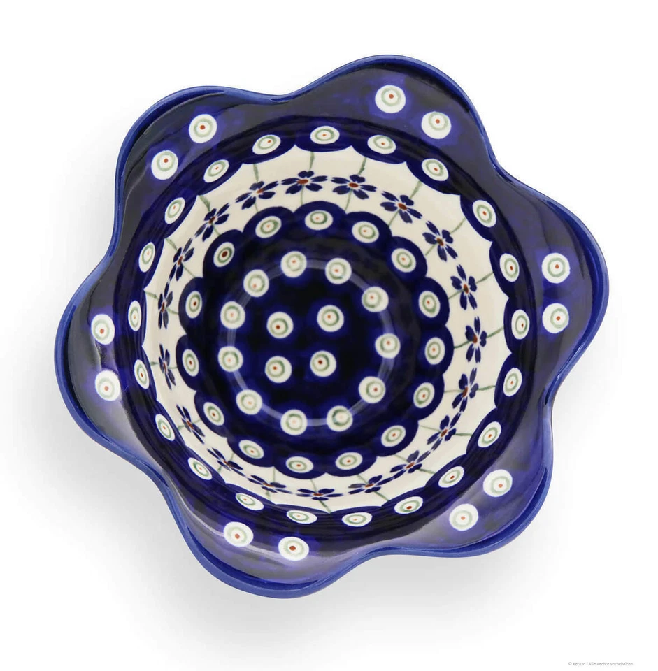 Bunzlauer Keramik Schüssel 300ml Design Tulpe, Ø14,0cm H8,0cm Dekor 166a Schale - Bild 3 von 4