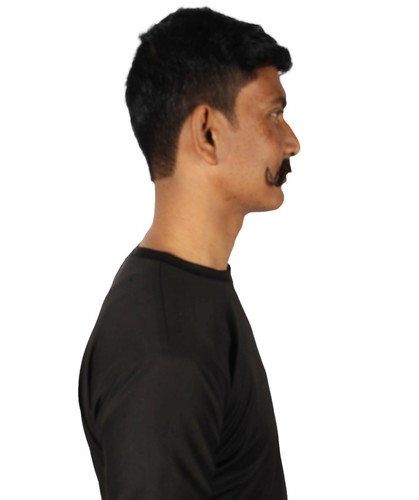 HPO Adult Men's Watson Fake Human Facial Hair Mustache, M-1268 - Picture 25 of 51