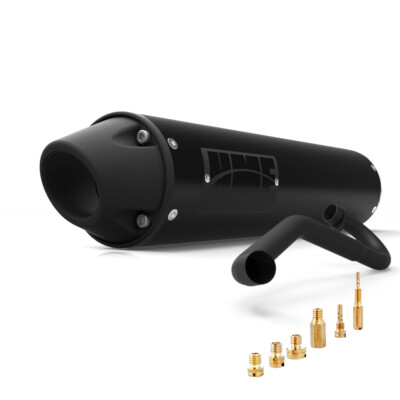 HMF Kawasaki Prairie 650 Full Black w/Bkout Euro + Jets (02-03)