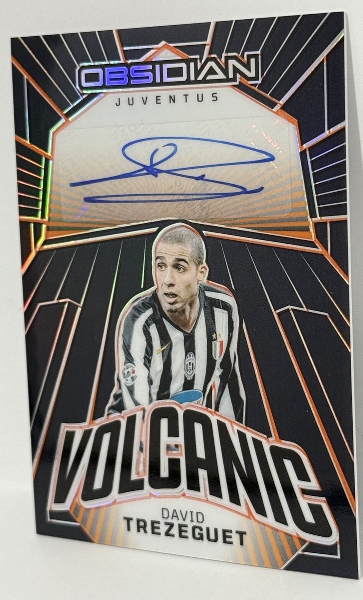 2023-24 Panini Obsidian Juventus David Trezeguet Volcanic Auto