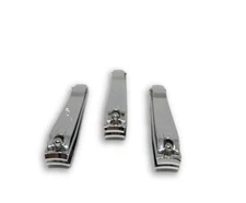3 - PCS BRAND NEW 3-1/4" CURVED CUTTING EDGE TOE NAIL CLIPPERS PEDICURE TOOL