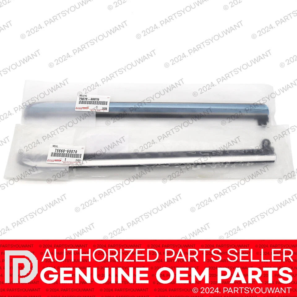 GENUINE Lexus 03-09 GX470 Land Cruiser Prado Rear Quater Glass Belt Moulding SET - Imagem 3 de 4