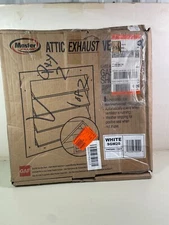 Master Flow Attic Exhaust Vent Gable End Shutter in White SGM20